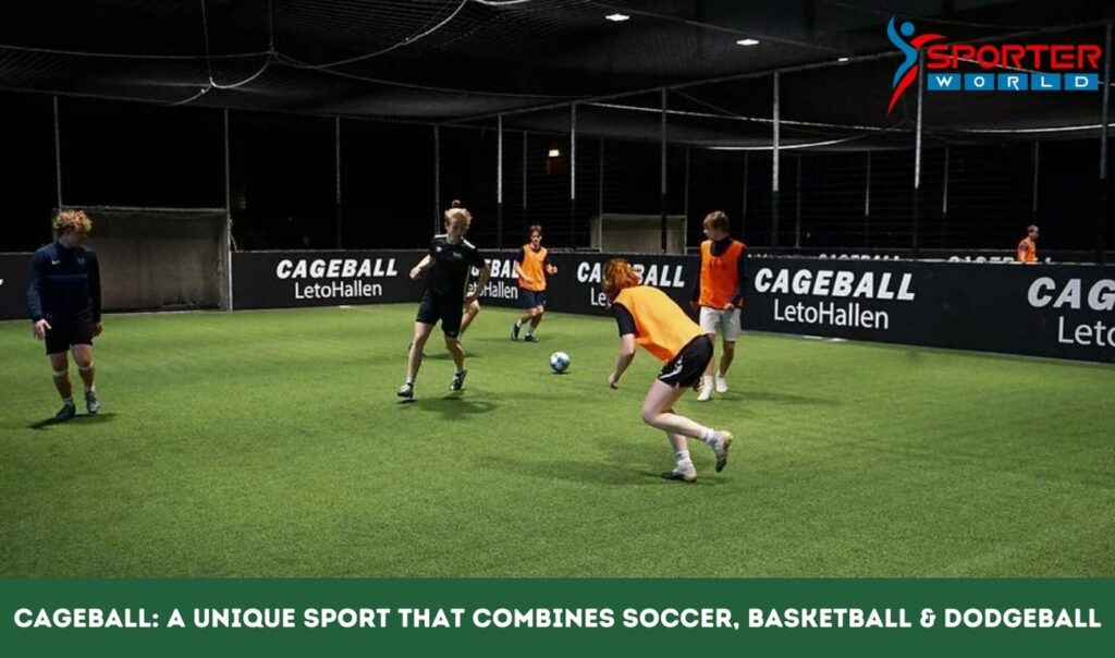 Cageball Unique Sport Combines Soccer, Basketball,Dodgeball