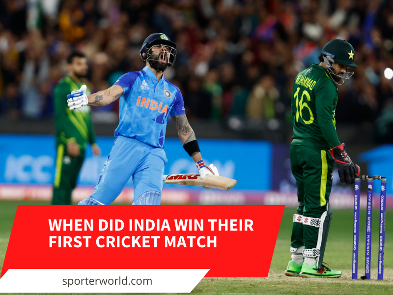 when did india win their first cricket match