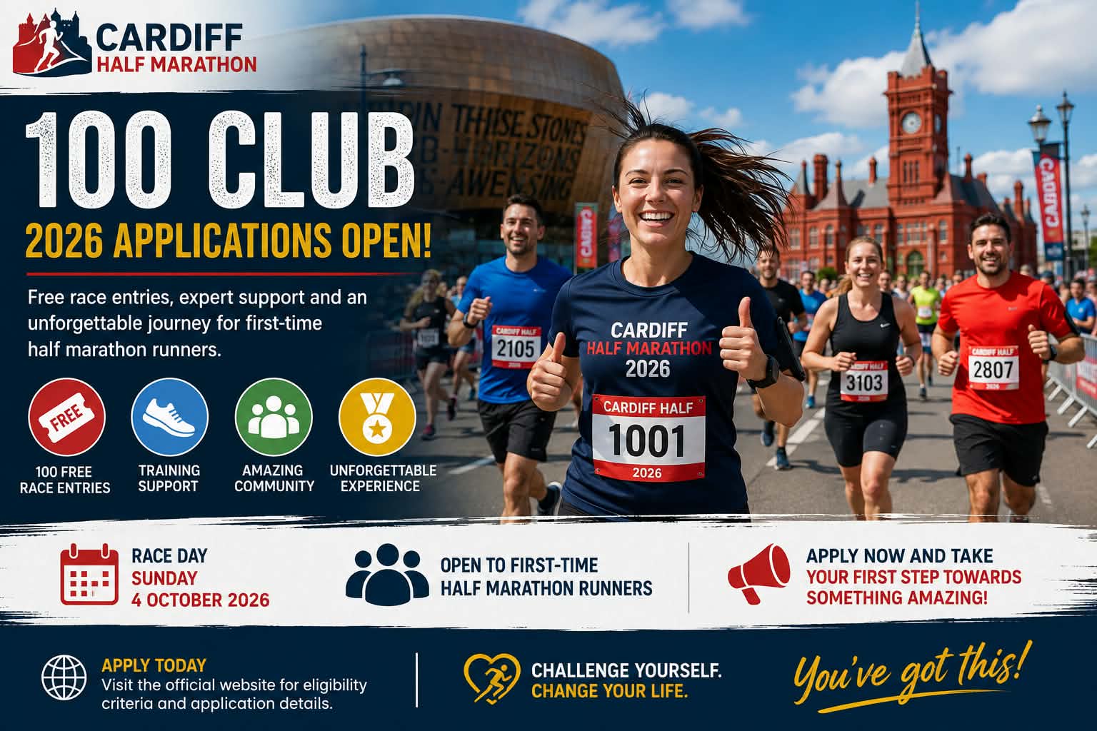 Cardiff Half Marathon 2026 100 Club