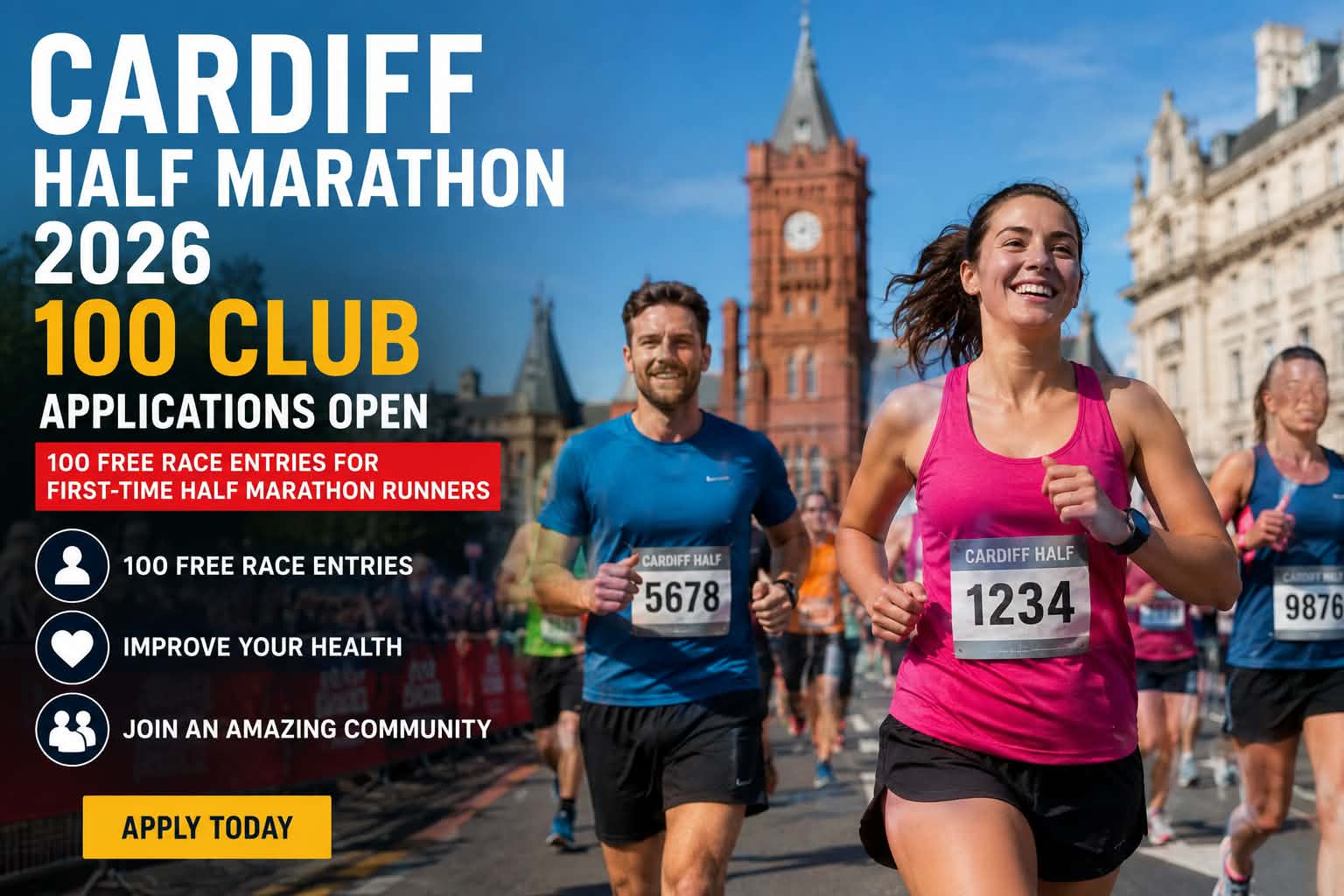 Cardiff Half Marathon 2026 100 Club