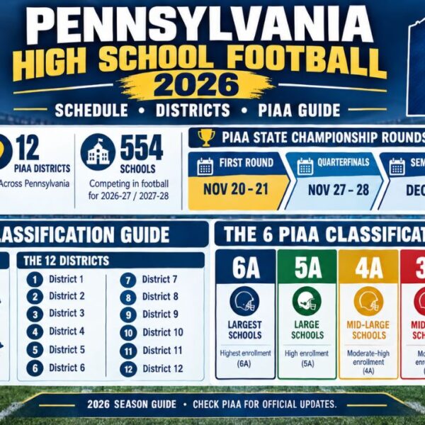 Pennsylvania High School Football 2026 Schedule: District & PIAA Guide